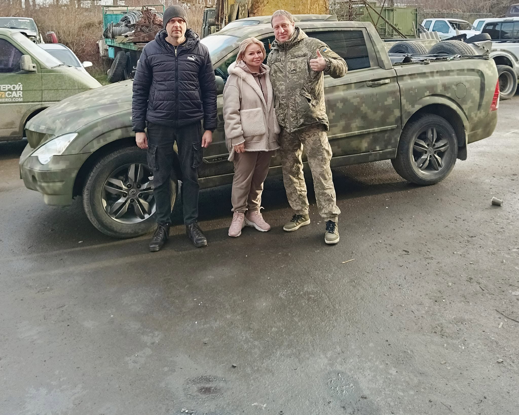 Pickup truck purchased for the 101st Brigade of the Armed Forces of Ukraine